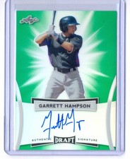 GARRETT HAMPSON 2017 LEAF METAL DRAFT GREEN ROOKIE RC #2/5 ROCKIES 