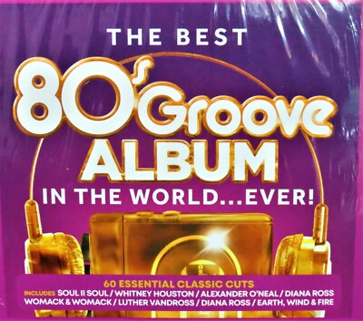  Best 80s Groove Album HITS 60 Tracks NEW! 3 CDS,Whitney Houston,Marvin Gaye