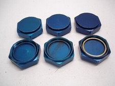 6 Nascar As-32 Aluminum Fitting Block Off Storage Caps Radiator Water Pump Bmrs