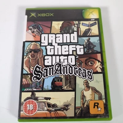 Grand Theft Auto San Andreas Original Xbox Video Game PAL - Image 1 of 4