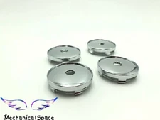 4pcs 60mm Chrome Wheel Hubs Center Hub Cap Universal Wheel Rim Hub Cover Caps 