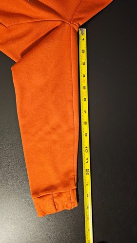 Nike Therma-Fit Pullover Sweatshirt Hoodie Kids L 7 Orange STAIN Graphic Swoosh - Picture 9 of 13