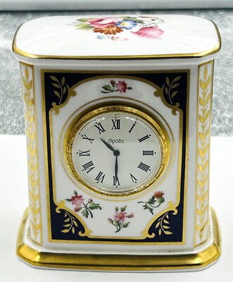 Spode Clock SPODE CABINET COLLECTION CLOCK WITH FLOWERS PORCELAIN NUMBERED | eBay