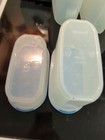 Lot of 5 Tupperware Modular Mates 1615, 1614, 1613, 1612, 1611 Blue Lids — photo 6