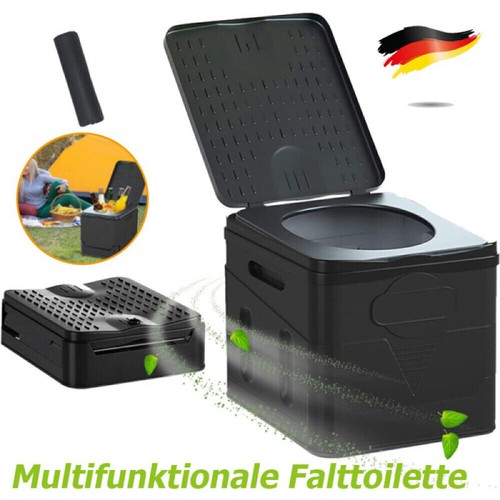 Campingtoilette Faltbar Trenntoilette Tragbare Toilette Trockentoilette Deckel