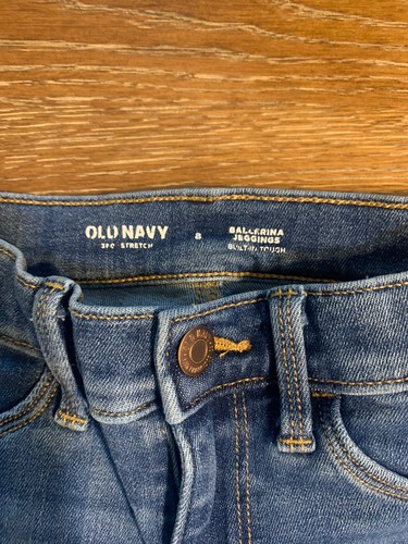 Old Navy Mädchen Ballerina Jeggings Stretch Distressed Denim blau Jeans Hose 8 - Bild 3 von 4