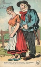 Humor comic caricature Gritt peasant scene