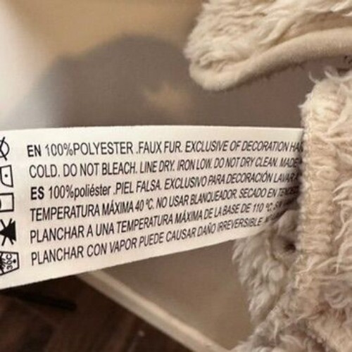 Forever21 Womens Fuzzy Teddy Coat Hooded Zip-Up Jacket Beige Size M - Bild 4 von 9