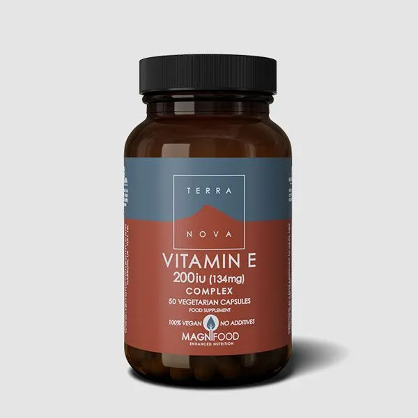 Terranova Vitamin E 200iu Complex 50 Veg Capsules