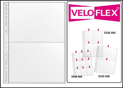 100 A4 Collection Sheet Protectors 140MY 2X Compartments A5 215X150 MM