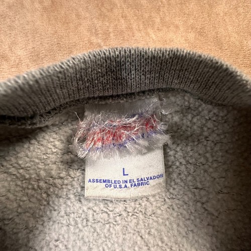 Vintage Mars Hill College Sweatshirt Mens Large Gray Y2k Crew Neck Pullover - Picture 7 of 11
