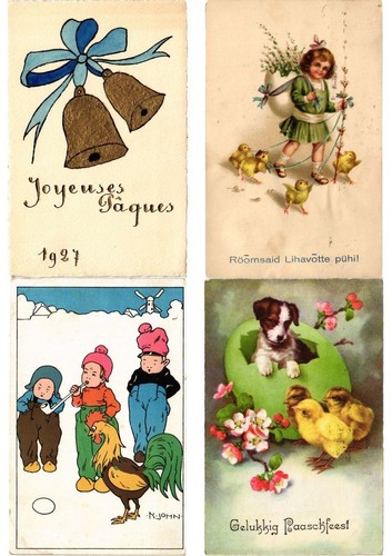 EASTER GREETINGS Incl. EMBOSSED 48 Vintage Postcards (L3554) - Picture 12 of 12