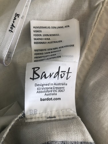 Bardot 14 sleeveless wide leg romper playsuit Cutout Striped EUC - Picture 6 of 7