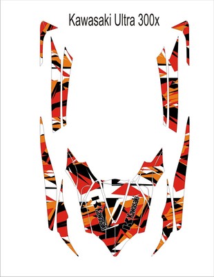Kawasaki Ultra 300 X Jetski Jet Ski Graphic Kit Wrap Pwc Decals Stickers 8 Ebay