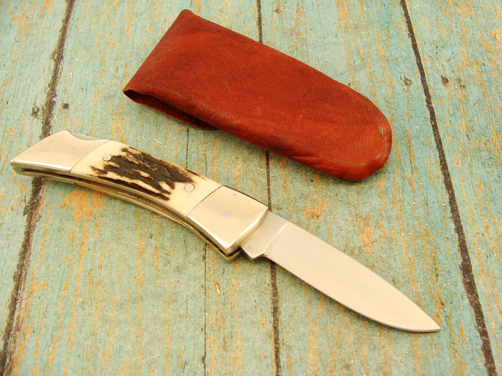VINTAGE SCHRADE IXL WOSTENHOLM SHEFFIELD ENGLAND STAG POCKET KNIFE
