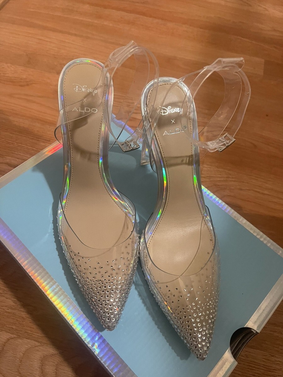 【ALDO×Disney】限定コラボ★ シンデレラ★ ミュール・サンダル ALDO×Disney】限定コラボ☆ シンデレラ☆ ミュール・サンダル
