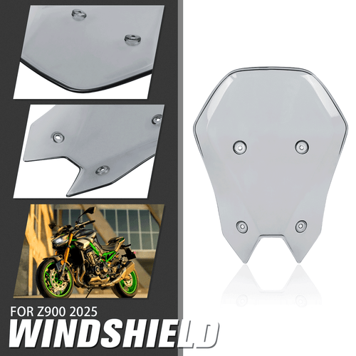 Large Tall Windshield Windscreen Wind Deflectors For Kawasaki Z900 2025-2026 - Picture 1 of 9
