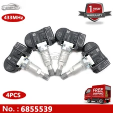 4pcs 6855539 TPMS Tire Pressure Sensor For BMW 2 3 4 i M2 M3 M4 X1 X2 X5 X6 MINI
