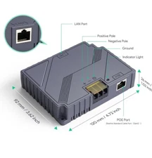 Starlink Gen 3 PoE Injector, 2 in 1 150W Starlink 12v Conversion Kit Gigabit 