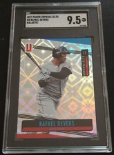 2019 Panini Unparalleled #5 Rafael Devers Galactic SGC 9.5 Mint+ Boston Red Sox