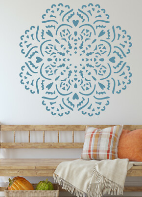 Mandala Schablone Deckchen Spitze Farbe Wand Möbel Kartenherstellung Handwerk wiederverwendbar DL3