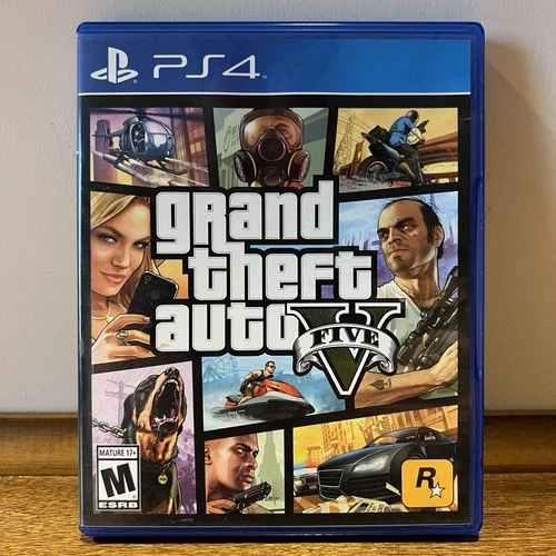 Grand Theft Auto V PS4 (Sony PlayStation 4, 2014) Tested / No Manual
