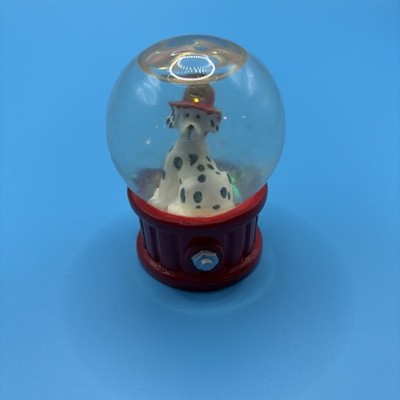 Westland  2.5 inch tall Dalmation dog snow-globe Fire Hydrant Figurine Resin