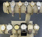 Timex Womens Vintage Mechanical Wrist Watches Lot of 12, Silver And Gold Tones