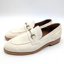 Allen Edmonds Randolph Penny Loafer Shoes Men's White Leather US9 EU42