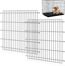 2 Pack Dog Crate Divider Panel 48 Inch Crates Adjustable Metal Pet Kennel