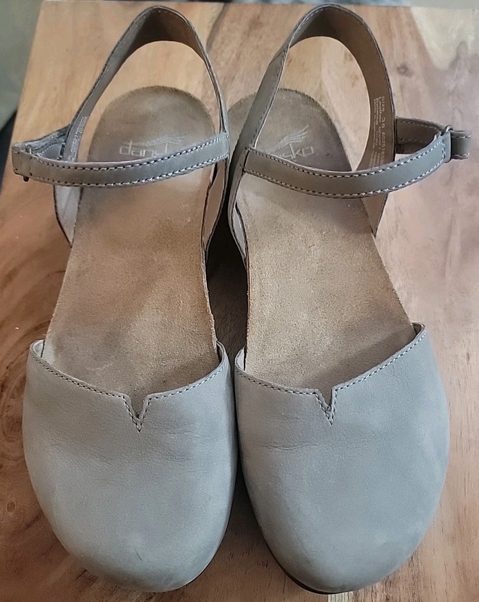 ダンスコ /Professional /sneak pactwork/38 Dansko Rowan Sandals Sz 38 (7.5-8) Grey Closed Toe Backstrap