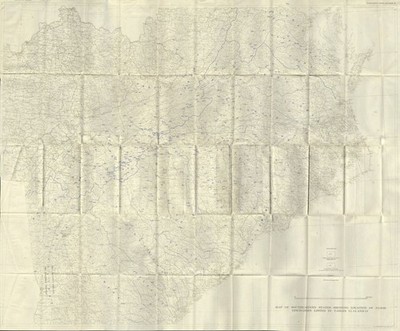 USA. Hochwasser August 1940. Südoststaaten. Hochwassereinleitungen 1948 alte Karte
