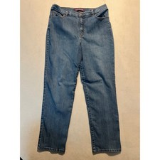 Gloria Vanderbilt Amanda High Rise Tapered Jeans Blue Medium Wash Womens 14 Avg