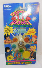 1991 Tiger Toys Captain Planet Planeteer Power Ring Silver Version MINT ON CARD