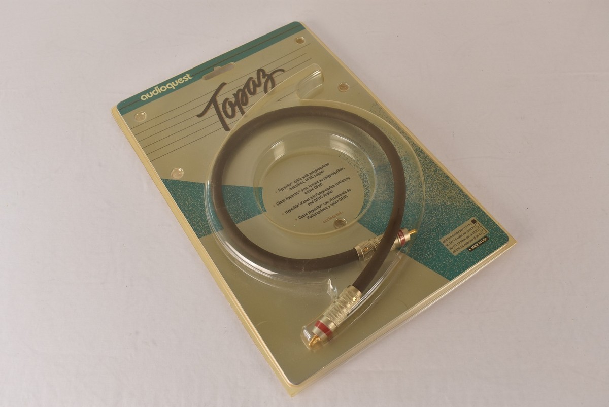 Single Vintage .5m AudioQuest Topaz RCA Stereo Audio Interconnect
