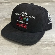 Coca Cola Hat 1996 Olympic Torch Relay- Adjustable- Used