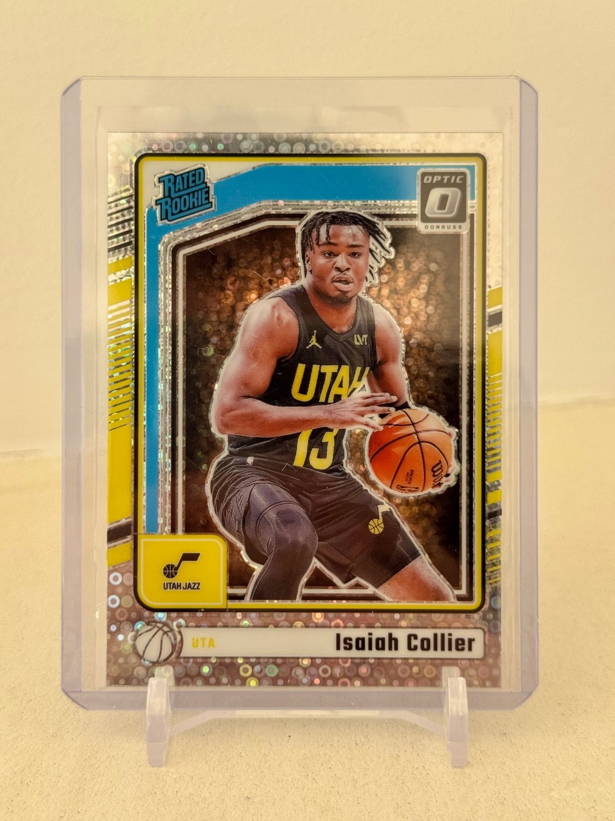 2024-25 Donruss Optic #295 ISAIAH COLLIER True RC Disco Silver Fast Break JAZZ