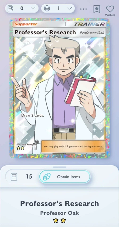 Pokemon TCG Pocket Trading - Professor Research [ENGLISH] - Image 2 of 2