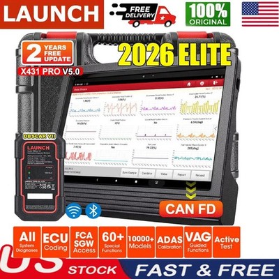 LAUNCH X431 V +5.0 Elite PRO5 Car Diagnostic Scanner Coding Bidirectional Tool*^