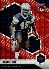 2021 Panini Mosaic #369 Jabril Cox Prizm Red