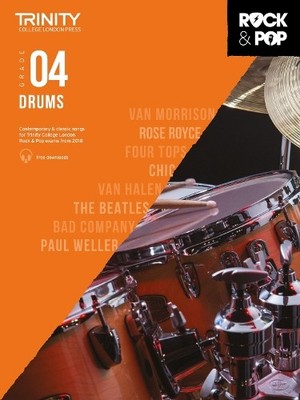 Trinity College London Rock & Pop 2018 Drums Grade 4 (Sheet Music)