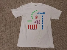 Vintage 80s 90s Giordana Criterium Cycling Bike Logos T Shirt M