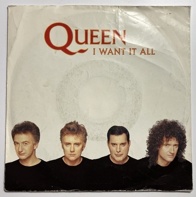 Queen 45 Runden I Want It All / Hang On In There Parlophone - 2033607 Frankreich 1989