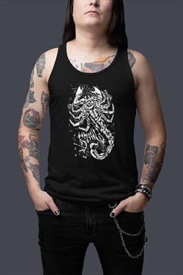 Sting White Scorpion Black Tank Top Shirt | eBay