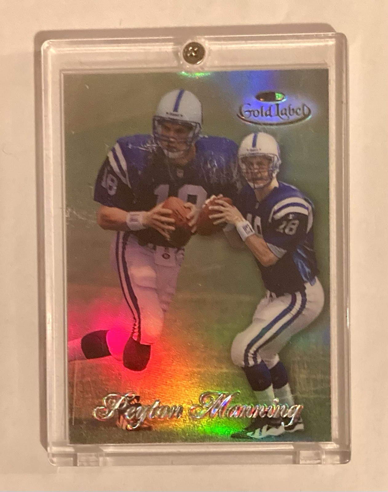 1998 Topps Gold Label (black label) Class 2 Silver Peyton Manning RC #20