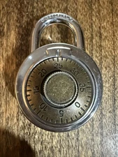 vintage combination padlock Works