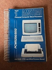 Amstrad PCW8256 Book 1 User Guide - CP/M Logo & Word Processor Manual