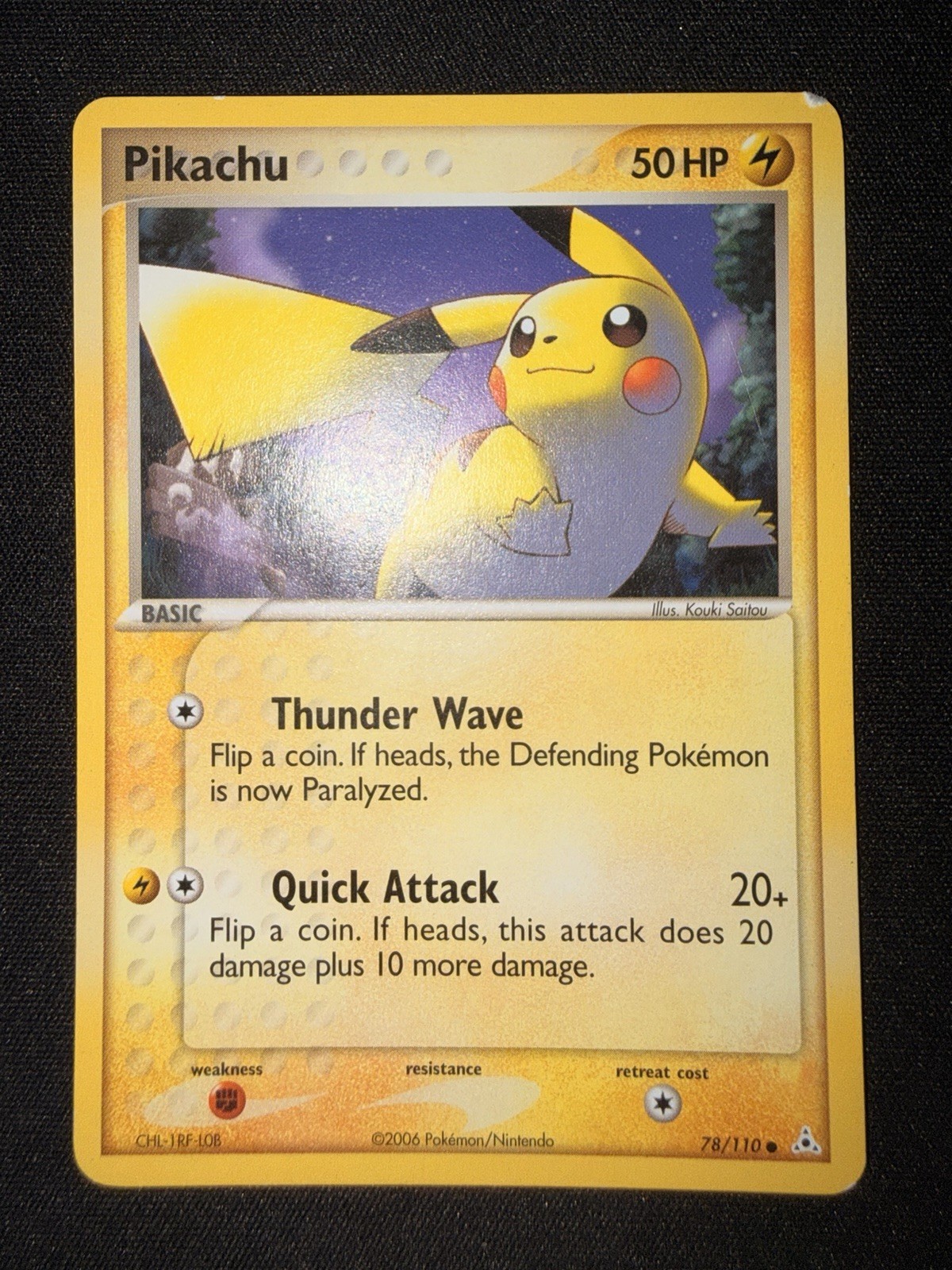 Pikachu 78/110 EX Holon Phantoms Regular
