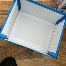 Blue Storage Box Height 15cm Width 28 Cm Height 20 CM Folds Down Used