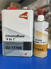 CROMAX ChromaBase 4 to 1 G-2 7779S Snap Dry Clear Coat With Activator 7785s